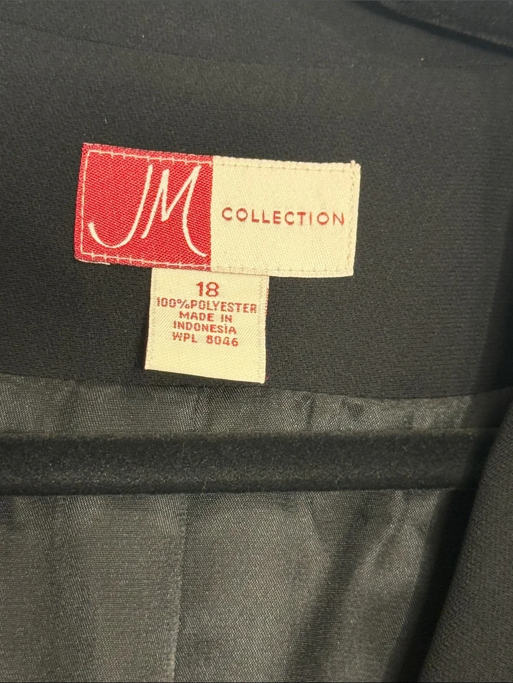 JM Collection Men's Black Two-Button Sport Coat